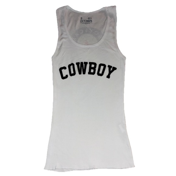 Beyonce Tops - Beyonce Tank‎ Top Women's S White Rib Official Merch 2025 Cowboy Carter Tour NEW